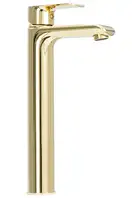 Смеситель для раковины (умывальника) REA BLOOM GOLD золотой высокий (REA-B6201)