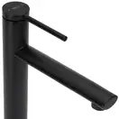 Смеситель для раковины (умывальника) REA OVAL BLACK черный высокий (REA-B6511)