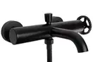 Смеситель для ванны и душа REA VERTIGO BLACK MAT черный настенный (REA-B9669)