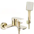 Смеситель для ванны REA URBAN GOLD золото настенный с изливом (REA-B9914)