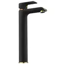 Rea Bloom Black Gold Смеситель для раковины, высокий, черный (REA-B9936)