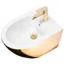 Подвесное биде REA CARLO MINI GOLD WHITE (REA-C2288)