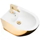 Подвесное биде REA CARLO MINI GOLD WHITE (REA-C2288)