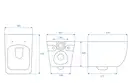 Подвесной унитаз REA HARY RIMLESS белый (REA-C6578)