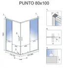 Душевая кабина REA PUNTO 80х100 (REA-K1889)