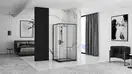 Душевая кабина REA PUNTO BLACK 80х100 (REA-K4806)