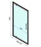 Душевая дверь REA RAPID SWING 70 (REA-K6407)