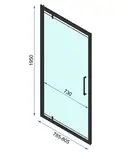 Душевая дверь REA RAPID SWING 80 (REA-K6408)