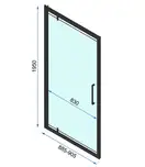 Душевая дверь REA RAPID SWING 90 (REA-K6409)