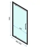 Душевая дверь REA RAPID SWING 100 (REA-K6410)