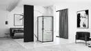 Душевая кабина REA SPACE IN BLACK 80х100 (REA-K8882)