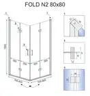 Душевая кабина REA FOLD N2 90х90 (REA-K9991)
