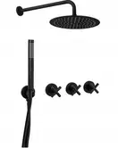 Душевая система REA EXIT BLACK + BOX скрытого монтажа (REA-P8000)