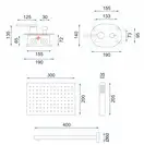 Душевая система REA OVAL CHROME + BOX скрытого монтажа (REA-P8415)
