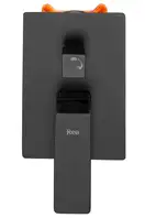 Душовий гарнітур прихованого монтажу REA ORIX BLACK + BOX чорний матовий (REA-P8465)