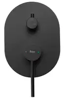 Rea Oval Black Душевая система скрытого монтажа, черная (REA-P8467)