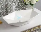 Rea Vegas White Раковина накладна, біла (REA-U6643)