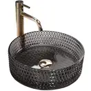 Умывальник (раковина) REA CRISTAL BLACK накладной (REA-U9671)