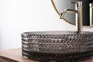 Умывальник (раковина) REA CRISTAL BLACK накладной (REA-U9671)