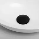 Донный клапан для умывальника Yoka KLIK-KLAK BLACK без перелива черный (BK.POP-14-BP-BLK)