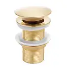Донный клапан для умывальника Yoka KLIK-KLAK L.GOLD без перелива золотой (BK.POP-14-BP-GLD)