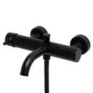 Змішувач для ванни Yoka SUNTO BLACK черный настенный з виливом (BP.SUNTO-BLK)