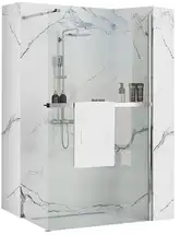 Душова Стінка REA Aero Хром 90 + EVO KPL-7553-08949
