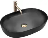 Умывальник (раковина) REA CLEO BLACK MAT накладной черный (REA-U0035)