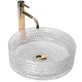 Rea Cristal Transparent Умывальник накладной, прозрачный (REA-U9670)