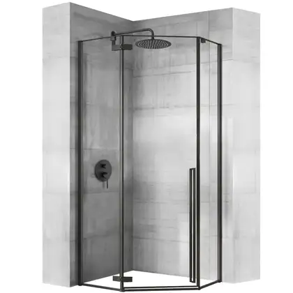Душова Кабіна REA Чорний 90x90 + Душевий Піддон REA 90x90 KPL-5622-6522 Душова Кабіна REA Чорний 90x90 + Душевий Піддон REA 90x90 KPL-5622-6522