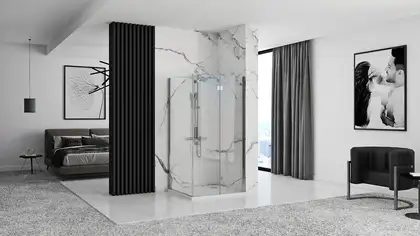 Душова Кабіна REA Molier Хром 80x90 KPL-6367-8535 Душова Кабіна REA Molier Хром 80x90 KPL-6367-8535