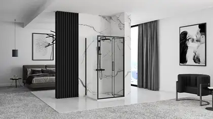 Rea Душова Кабіна Rapid Fold 80x100 KPL-6418-6423 Rea Душова Кабіна Rapid Fold 80x100 KPL-6418-6423