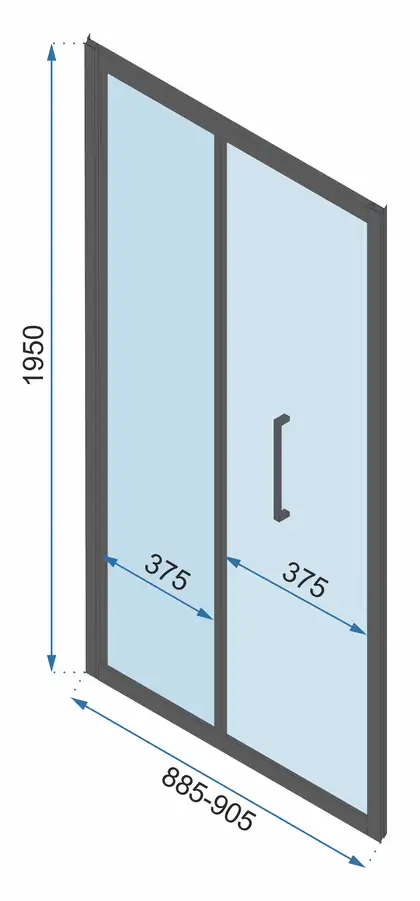 Rea Душова Кабіна Rapid Fold 80x100 KPL-6418-6423 Rea Душова Кабіна Rapid Fold 80x100 KPL-6418-6423