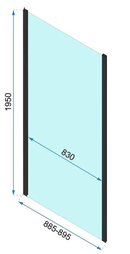 Rea Душова Кабіна Rapid Fold 80x100 KPL-6418-6423 Rea Душова Кабіна Rapid Fold 80x100 KPL-6418-6423