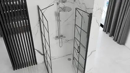 Душова Кабіна REA Molier Чорний 80x80 KPL-8537-8412 Душова Кабіна REA Molier Чорний 80x80 KPL-8537-8412