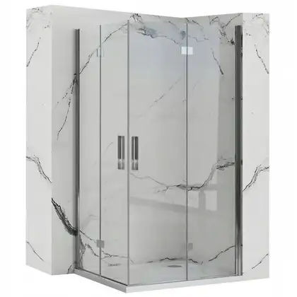 Душова Кабіна REA Molier Хром Double 90x90 KPL-8539-8539 Душова Кабіна REA Molier Хром Double 90x90 KPL-8539-8539