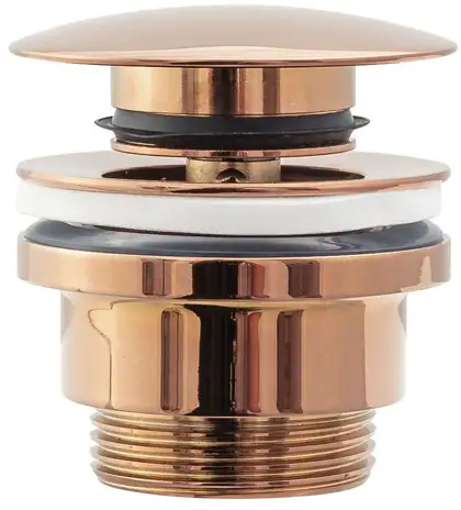 Донный клапан для раковины (умывальника) REA KLIK-KLAK ROSE GOLD розовое золото (REA-A533A) Донный клапан для раковины (умывальника) REA KLIK-KLAK ROSE GOLD розовое золото (REA-A533A)