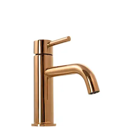 Смеситель для раковины (умывальника) REA LUNGO ROSE GOLD LOW розовое золото низкий (REA-B4500) Смеситель для раковины (умывальника) REA LUNGO ROSE GOLD LOW розовое золото низкий (REA-B4500)