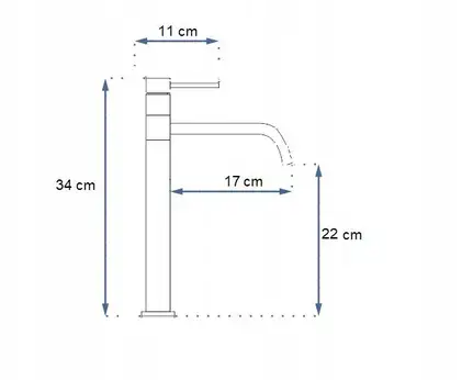 Rea Lugano Slim Смеситель для раковины, хром (REA-B5000)