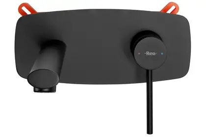 Смеситель для раковины (умывальника) REA OVAL BLACK + BOX черный скрытого монтажа (REA-B8860) Смеситель для раковины (умывальника) REA OVAL BLACK + BOX черный скрытого монтажа (REA-B8860)