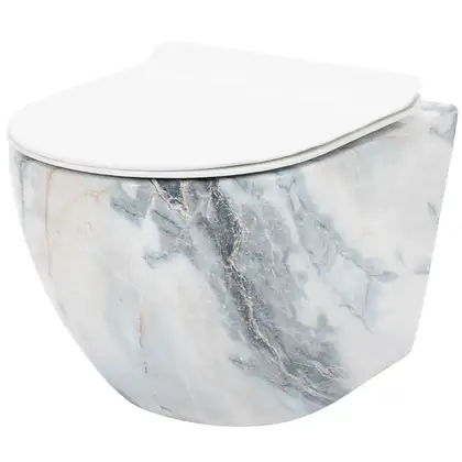 Подвесной унитаз REA CARLOS GRANIT SHINY GLOSSY (REA-C8002) Подвесной унитаз REA CARLOS GRANIT SHINY GLOSSY (REA-C8002)