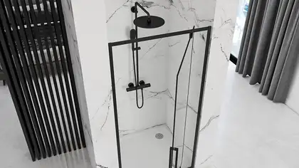 Душевая дверь REA RAPID SWING 100 (REA-K6410) Душевая дверь REA RAPID SWING 100 (REA-K6410)