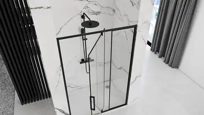 Душевая дверь REA RAPID SWING 120 (REA-K6413) Душевая дверь REA RAPID SWING 120 (REA-K6413)