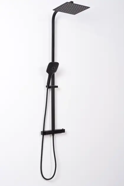 Rea JET BLACK MAT Душевой гарнитур, черный матовый (REA-P9411)