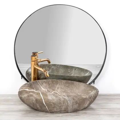 Умывальник (раковина) REA ROXY B STONE NATURE накладной (REA-U6650) Умывальник (раковина) REA ROXY B STONE NATURE накладной (REA-U6650)