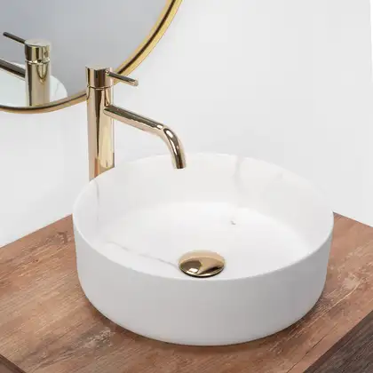 Rea Sami Marble Matt Умивальник накладний, матовий (REA-U8703) Rea Sami Marble Matt Умивальник накладний, матовий (REA-U8703)