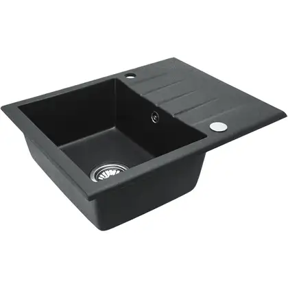 Гранитная кухонная мойка REA NORTH BLACK пятнистая (ZLE-00125) Гранитная кухонная мойка REA NORTH BLACK пятнистая (ZLE-00125)