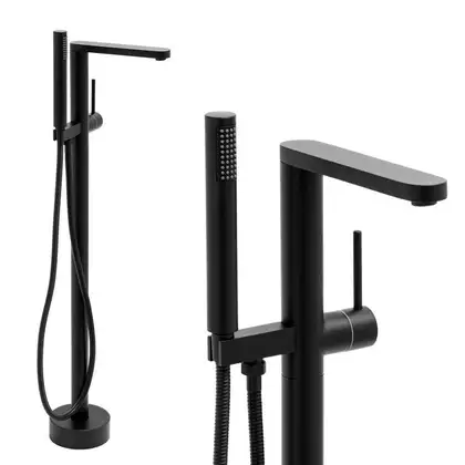 Змішувач для ванни Yoka ASPEN BLACK чорний підлоговий (BP.ASPEN BLK) Змішувач для ванни Yoka ASPEN BLACK чорний підлоговий (BP.ASPEN BLK)