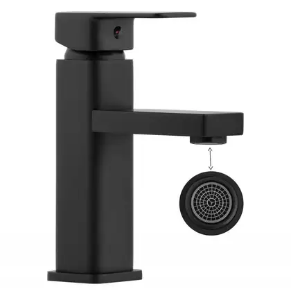 Смеситель для раковины (умывальника) Yoka SETO 24 BLACK черный низкий (BU.SETO 24 BLK) Смеситель для раковины (умывальника) Yoka SETO 24 BLACK черный низкий (BU.SETO 24 BLK)