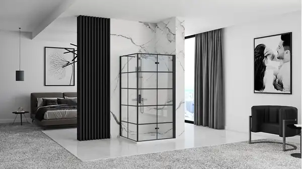 Душова Кабіна REA Molier Чорний 100x80 KPL-6963-8412
